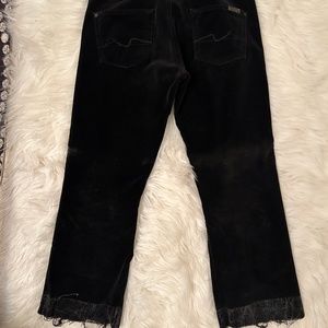 Black velour, seven of mankind, Capri pants